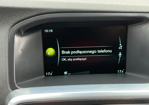 Volvo V60 cena 42900 przebieg: 245324, rok produkcji 2014 z Polanów małe 781